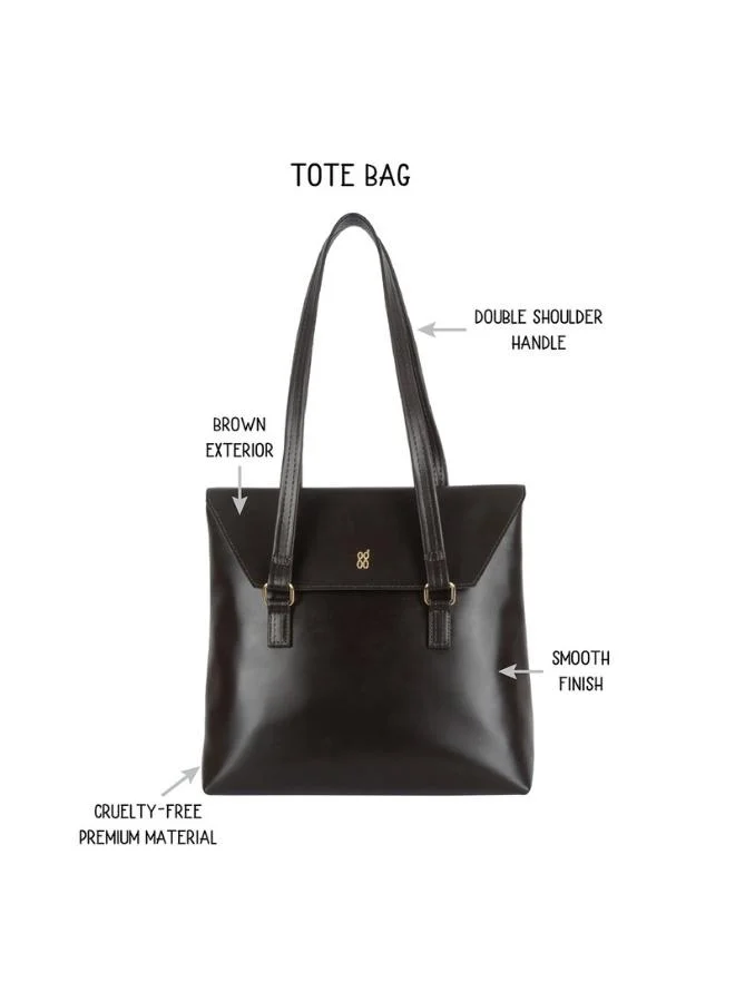 باجيت Baggit Women Brown Satchel Handbag Medium Size | Ladies Stylish Casual Purse Bag