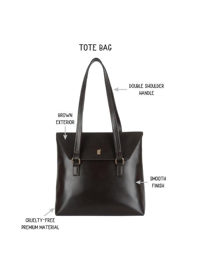 Baggit Women Brown Satchel Handbag Medium Size | Ladies Stylish Casual Purse Bag - Image 2