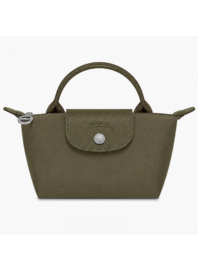 Longchamp Eco Tone Khaki Green Mini Dual-Use Handheld & Crossbody Bag - Image 1