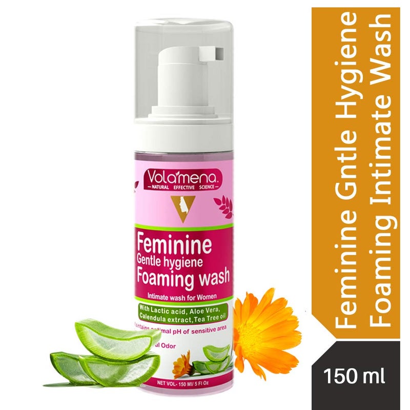 VOLAMENA WITH DEVICE Volamena Feminine Gentle Hygiene Foaming Wash Sulphate  Paraben Free pH Balanced 150 ml5 Oz - Image 1