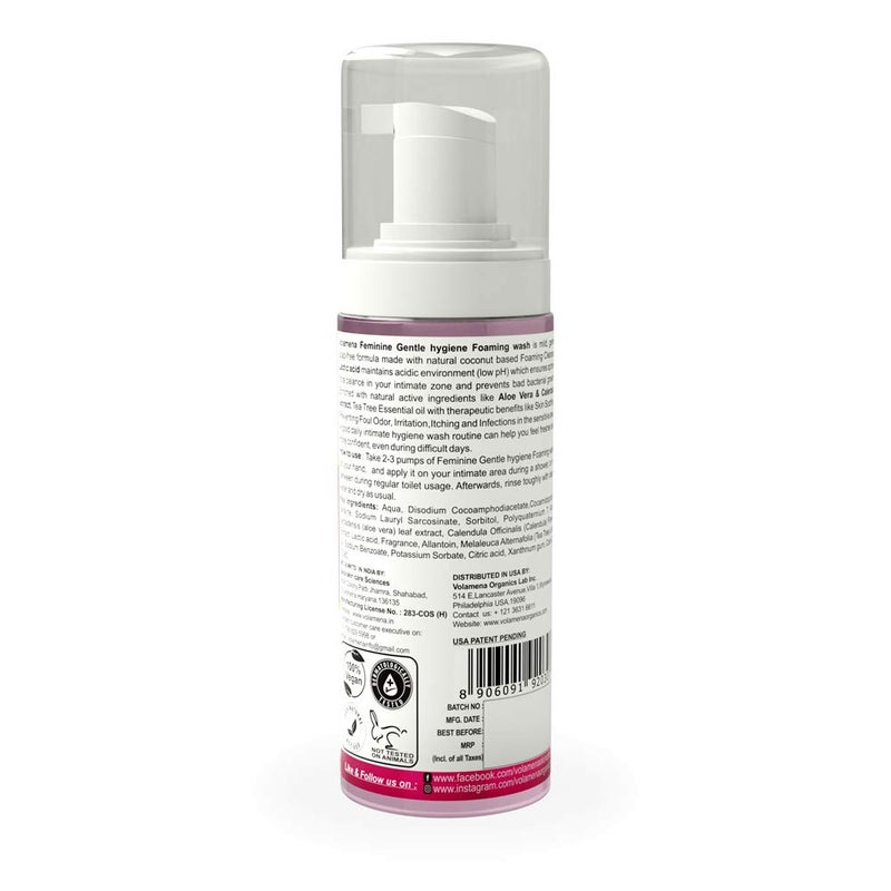 VOLAMENA WITH DEVICE Volamena Feminine Gentle Hygiene Foaming Wash Sulphate  Paraben Free pH Balanced 150 ml5 Oz - Image 4