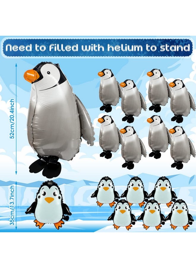 Yunsailing 14 Pieces Penguin Balloons Jumbo Walking Penguin Foil Balloon for Boys Girls Birthday Party Wedding Baby Shower Supplies - Image 2
