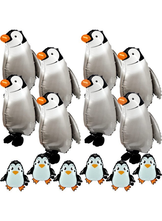 Yunsailing 14 Pieces Penguin Balloons Jumbo Walking Penguin Foil Balloon for Boys Girls Birthday Party Wedding Baby Shower Supplies - Image 1