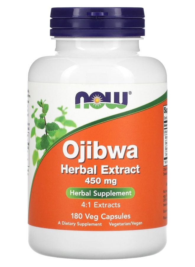 now Ojibwa Herbal Extract 450 mg 180 Veg Capsules