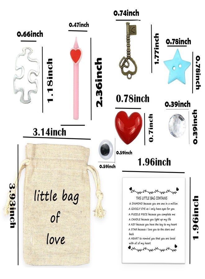 LUOKIFUR I Love You Small Bag Accessories Gift Anniversary Love Gift Souvenir Girlfriend Boyfriend Gift Family and Friendship Gift(Love Bag) - Image 2