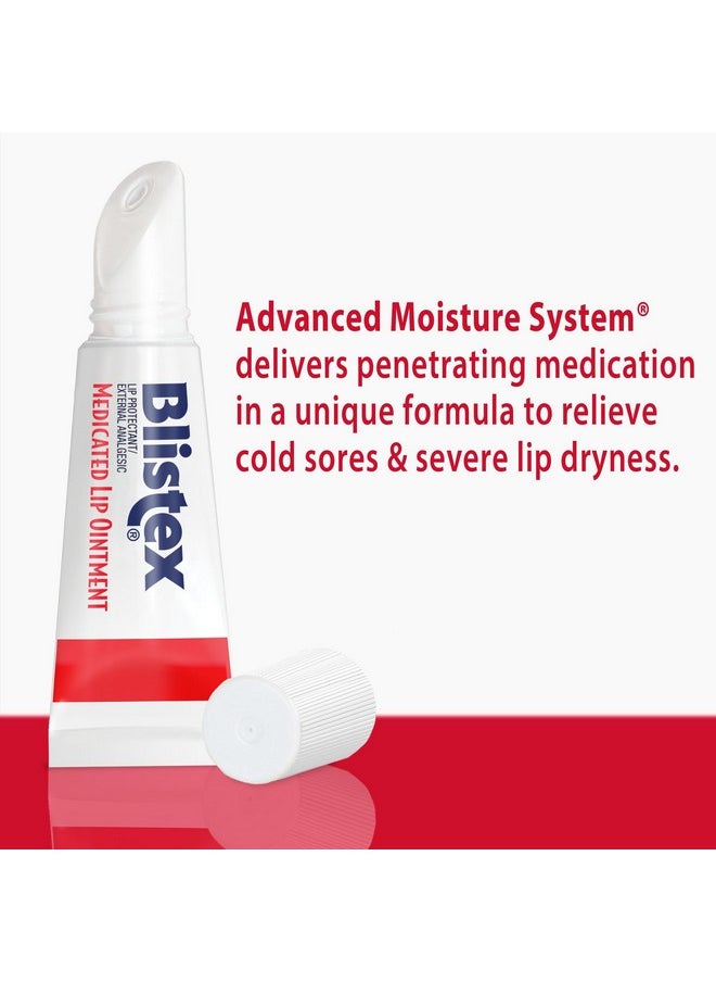 Blistex - Medicated Lip Ointment 0.21 Ounce Tube Pack Of 12Relieves Cold Sores & Helps Heal Dry Chapped Lips Pain Relief From Lip Sores & Blisters Healing Ointment - Image 1
