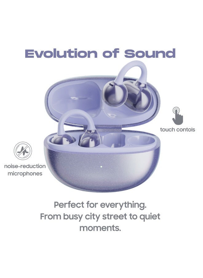 GRABIT Open-Ear Wireless Bluetooth Earphones, Fancy EarClip Upto 40h Standby time | Air Conduction Sports Earbuds for Running, Gaming & Calls | Lightweight Comfort with HD Stereo Sound - Image 4