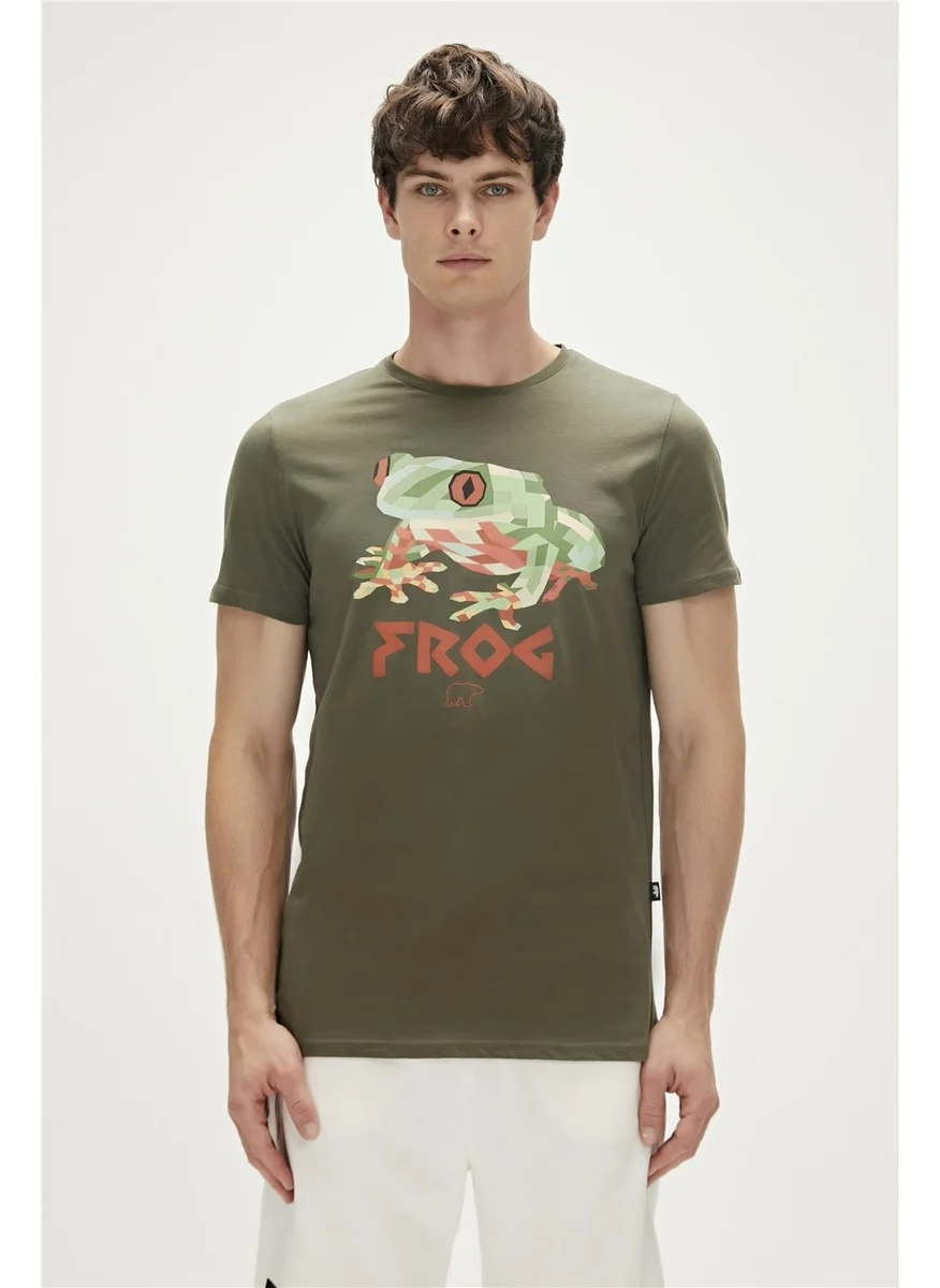 Bad Bear Frog T-Shirt Khaki 23.01.07.011-C70