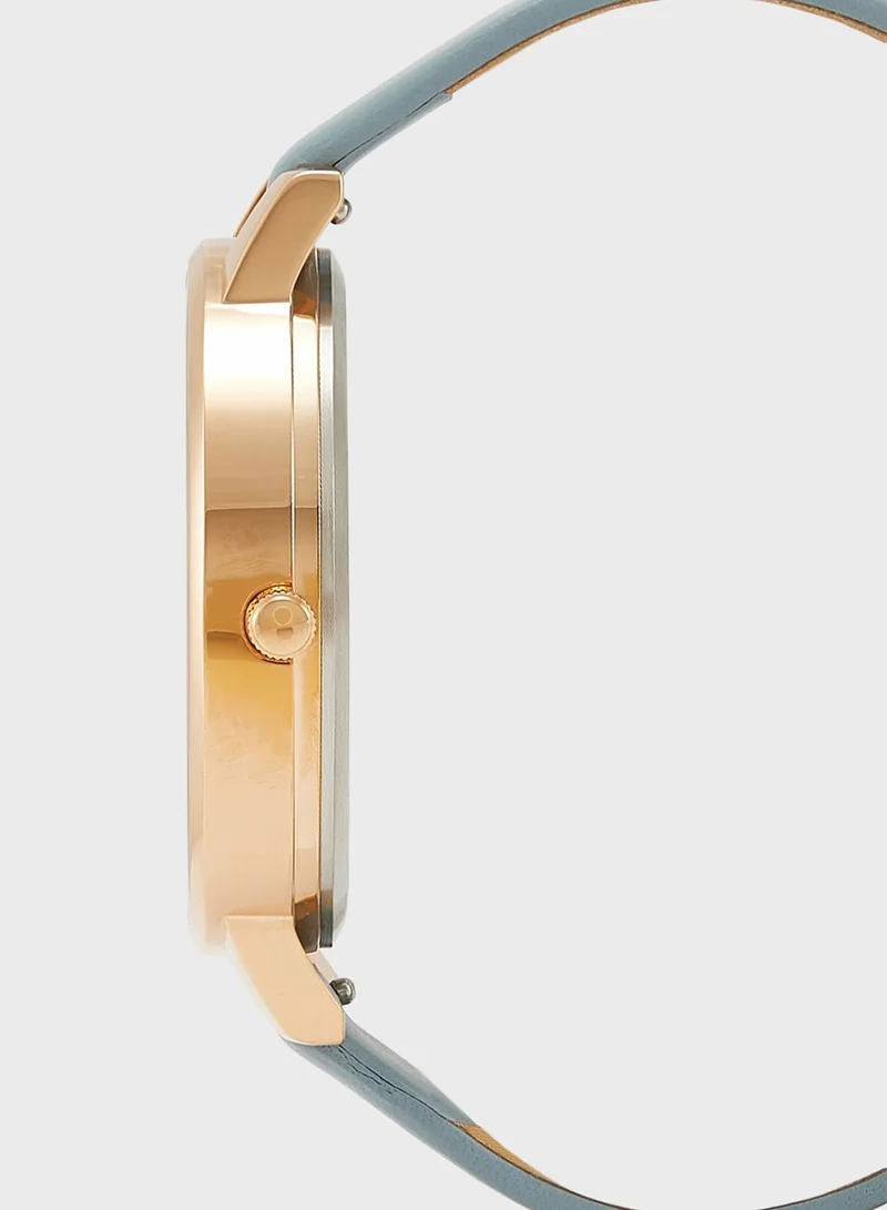 OLIVIA BURTON White & Floral Analog Watch