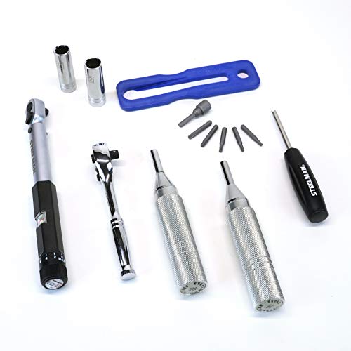 Steelman 10-Piece Select TPMS Sensor Automotive Tool Kit Torque Drivers and Bits, Adjustable Torque Wrench, 1/4-inch Drive Ratchet, 1/4-inch Drive Sockets - Image 2