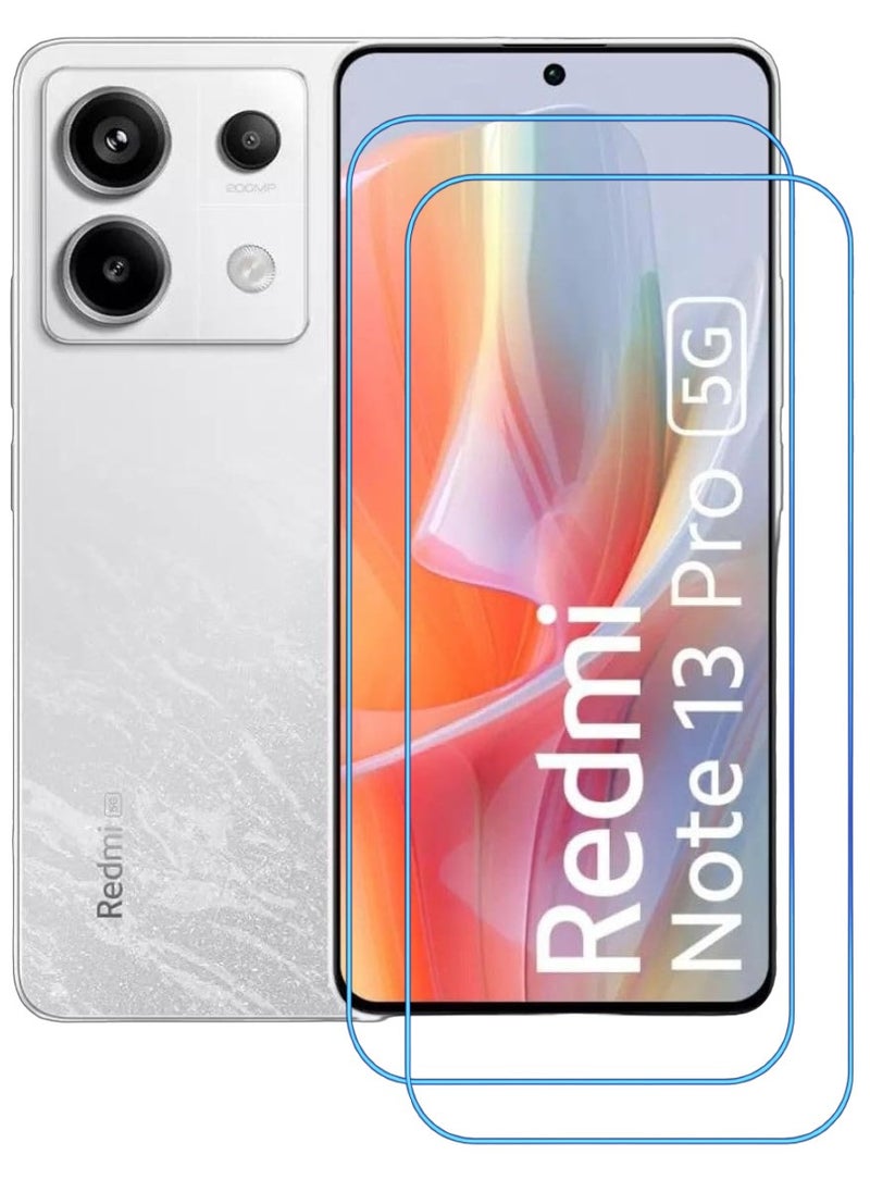 ACLIX 2 Pieces Antistatic ESD Dustproof Premium Quality High Definition Clear Tempered Glass Screen Protector Designed For Xiaomi Redmi Note 13  Pro - Image 1