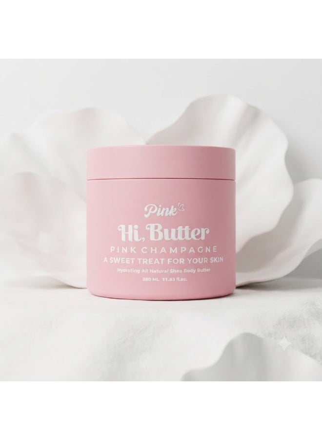 بادي باتر بينك (Pink Hi Butter) لترطيب وتغذية الجسم - بتركيبة طبيعية فائقة للجلد الجاف - 350  مل - Image 1
