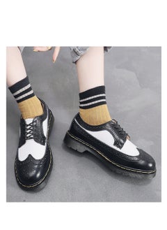 Loquat Men's And Women's Leather Shoes Korean Fashion Couple Shoes Casual Cargo Shoes White  - Image 1