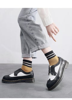 Loquat Men's And Women's Leather Shoes Korean Fashion Couple Shoes Casual Cargo Shoes White  - Image 3