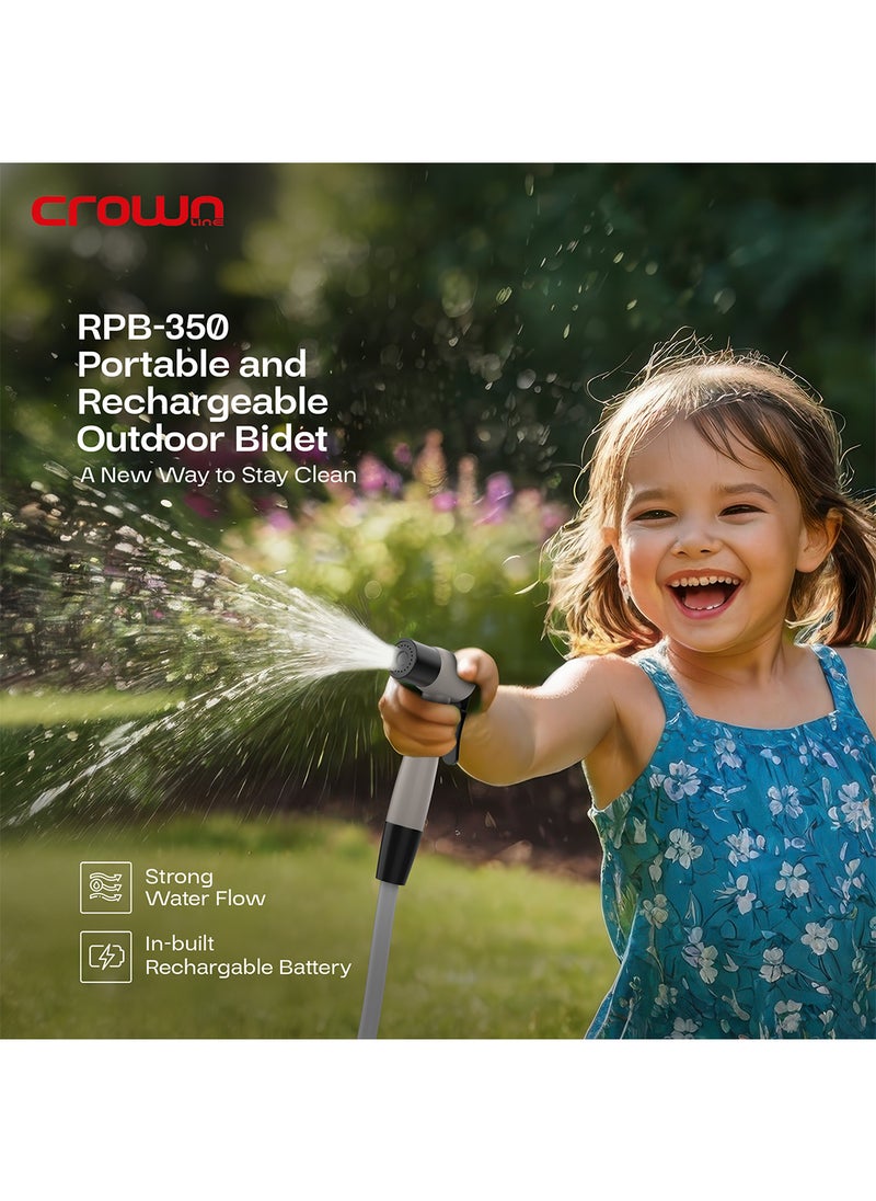 Crownline مجموعة بيديه سفر محمولة وقابلة لإعادة الشحن من Crownline RPB-350 مع بطارية ليثيوم أيون قوية بسعة 10000 مللي أمبير في الساعة  - Image 2