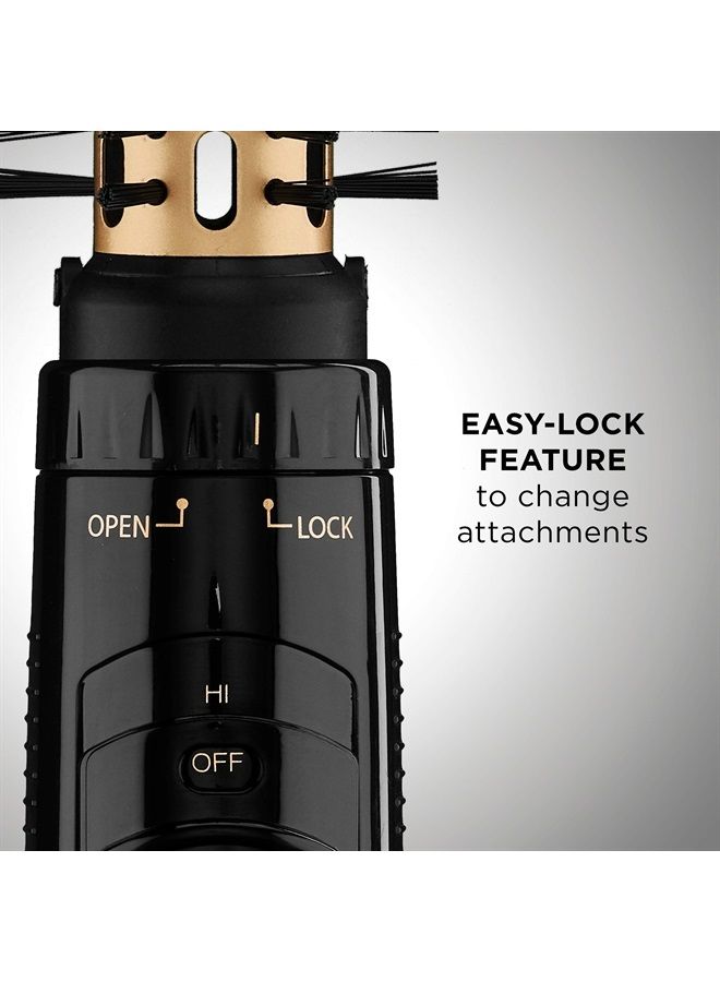 CONAIR 2-in-1 Hot Air Curling Combo, Includes 1.5-inch Curl Brush and 1-inch Aluminum Bristle Brush - Image 4