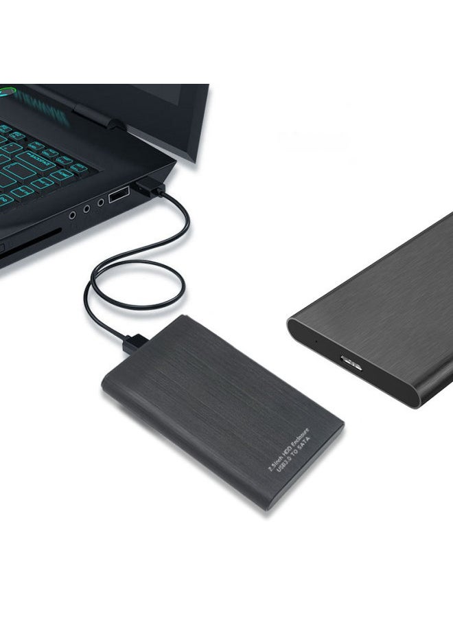 Matte Stripe USB3.0 High Speed Mobile Hard Disk Box 2.5 Inch Computer SATA Hard Disk Box-Color:Black USB3.0 SATA Serial Port  - Image 4