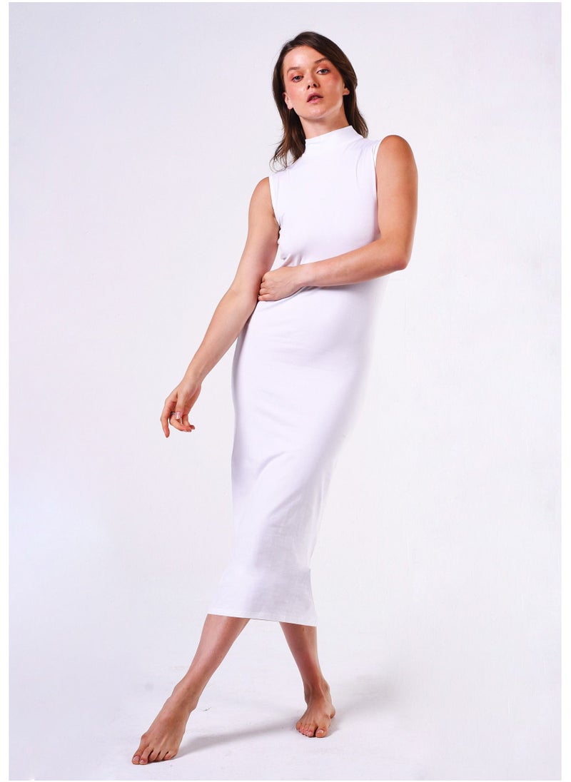 COMODO highneck  full cut long dress egypt cotton 100%  - Image 1