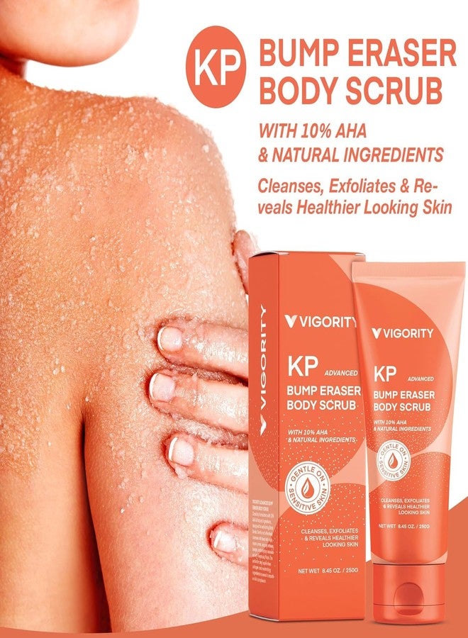 VIGORITY KP Bump Eraser Body Scrub, Bump Eraser Body Scrub, Keratosis Pilaris Treatment, Strawberry Legs Treatment For Women, Kp Bump Eraser, Kp Body Scrub, Exfoliating Body Scrub for Women & Men Exfoliation - Image 4
