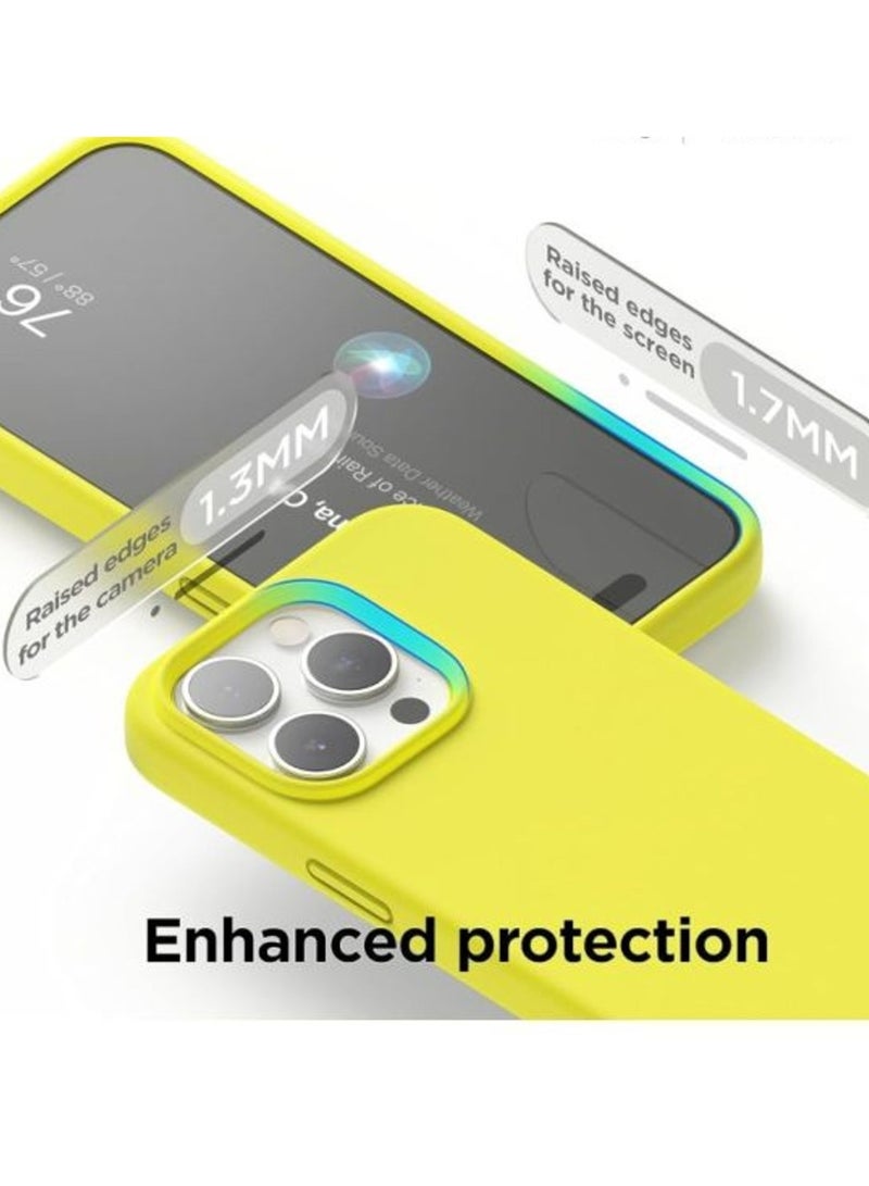 BORTONY iPhone 16 Pro Case 6.3 inch Liquid Silicone Case iPhone 16 Pro Cover Gel Rubber Soft Silky Touch Shockproof Thin Protective Cover for Apple iPhone 16 Pro - Image 4