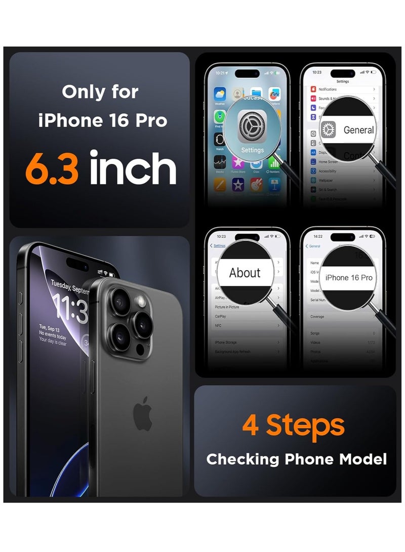 BORTONY iPhone 16 Pro Case 6.3 inch Liquid Silicone Case iPhone 16 Pro Cover Gel Rubber Soft Silky Touch Shockproof Thin Protective Cover for Apple iPhone 16 Pro - Image 5