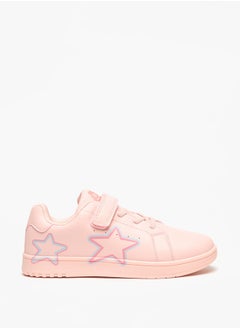 Kappa Girls' Star Print Sneakers with Hook and Loop Closure  - Image 3