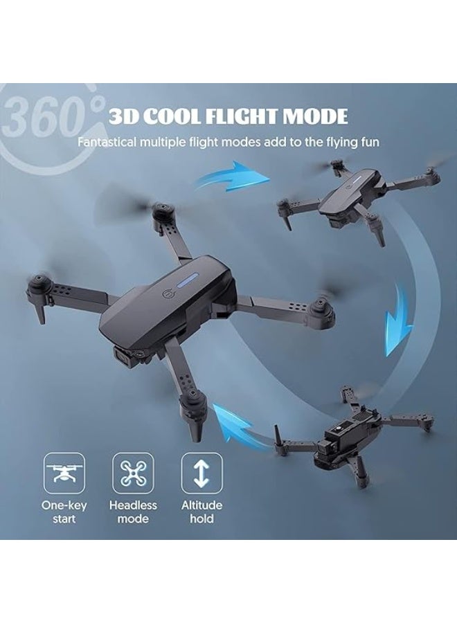 E99 PRO 4KCamera Drone – Foldable Drone with Obstacle Avoidance, Headless Mode, Altitude Hold & Remote Control for Beginners, Adults, and Teens - Image 4