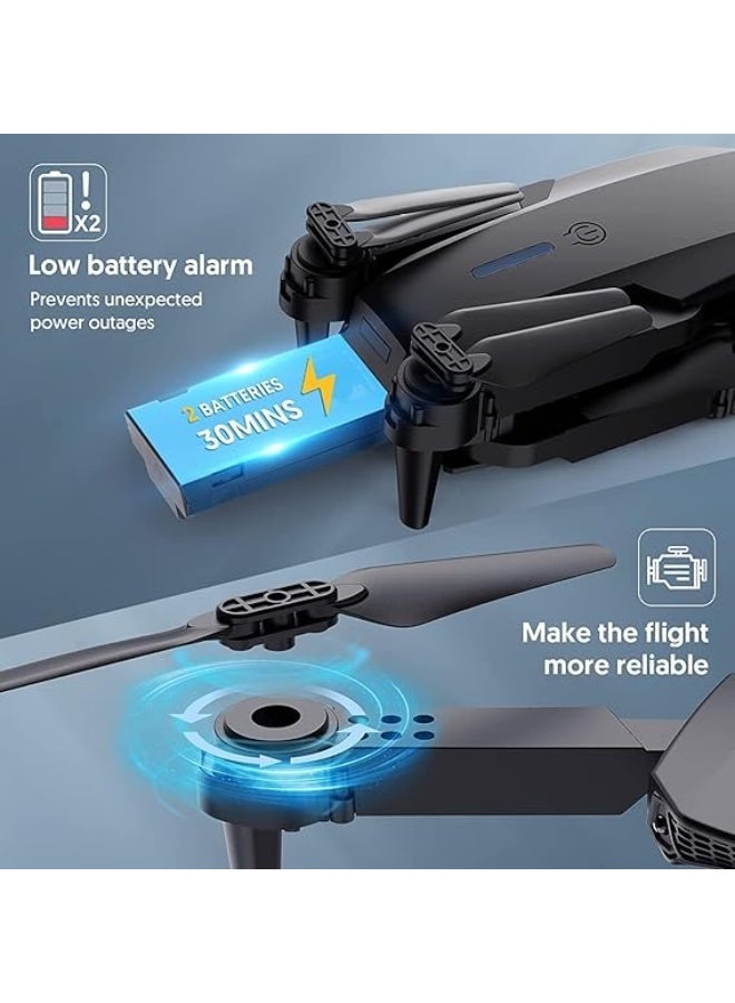 E99 PRO 4KCamera Drone – Foldable Drone with Obstacle Avoidance, Headless Mode, Altitude Hold & Remote Control for Beginners, Adults, and Teens - Image 3