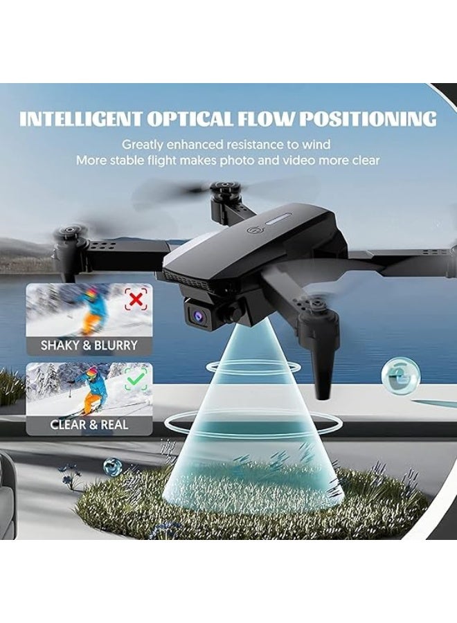 E99 PRO 4KCamera Drone – Foldable Drone with Obstacle Avoidance, Headless Mode, Altitude Hold & Remote Control for Beginners, Adults, and Teens - Image 2
