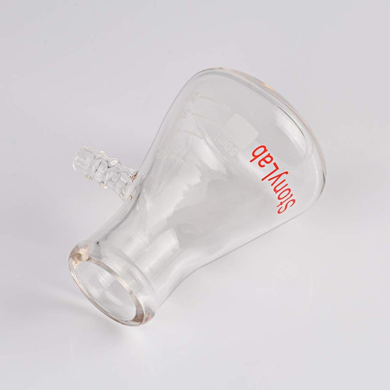 stonylab Glass 50ml Heavy Wall Borosilicate Glass Filtering Flask, Bolt Neck with Tubulation, 50ml - Image 5
