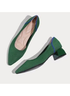Shougu Single Shoe Women's Thick Heel Versatile Shoes 