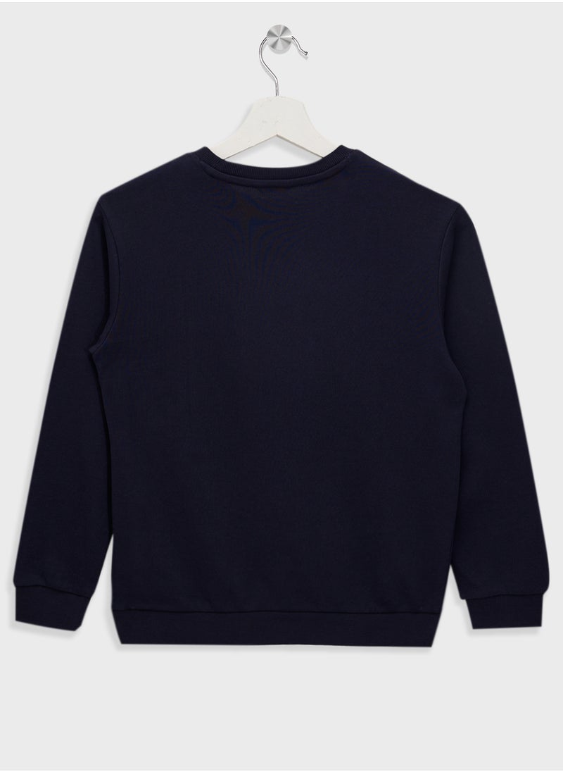 GUESS Kids Logo Fleece Sweatshirt  - Image 2