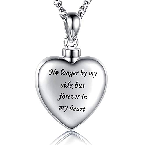 MANBU 925 Sterling Silver Cremation Jewelry for Pet Ash - Memorial Ash Pendant Urn Necklace for Dog Cat Women Remembrance Keepsake Gift for Loss of Loved Furry Friend (pet urn Locket Necklace) - Image 3