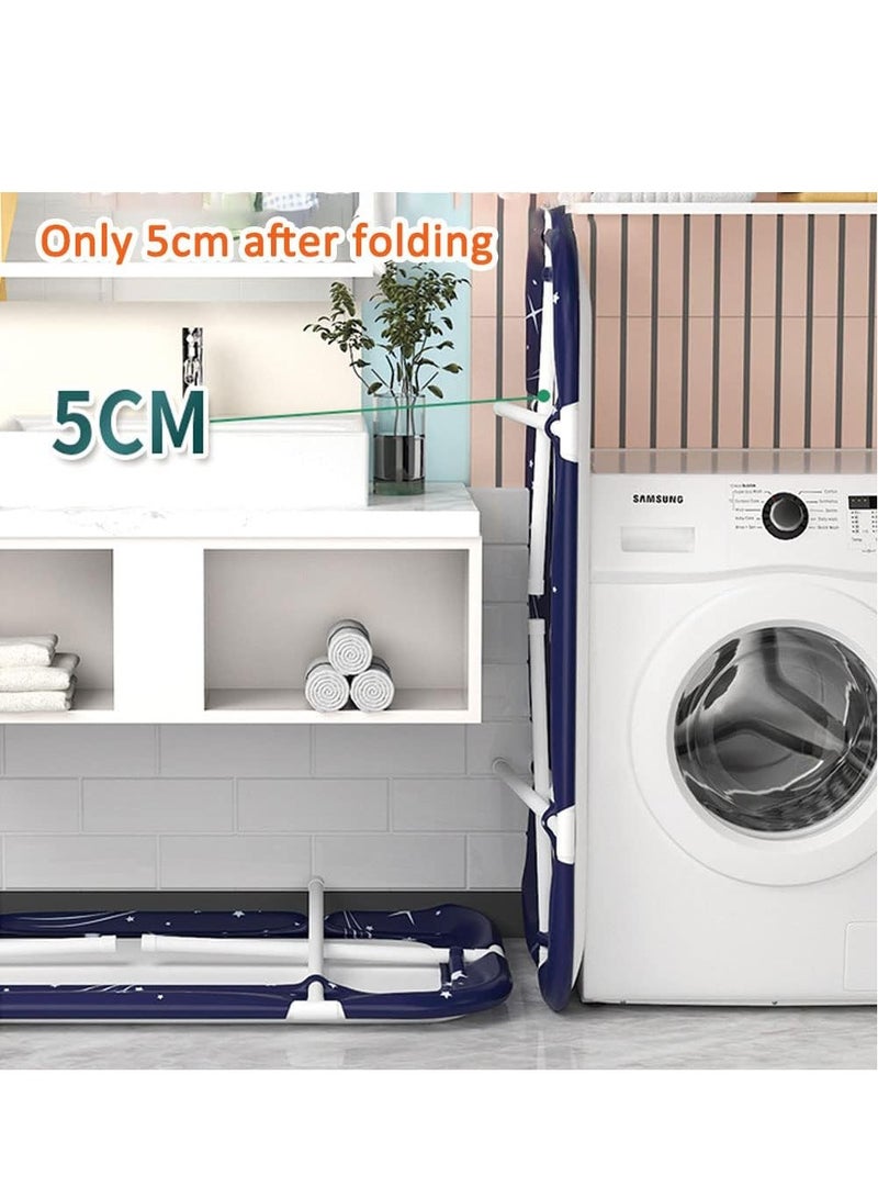 GUDOO حوض استحمام قابل للطي محمول للبالغين، حوض استحمام مستقل كبير السعة، حوض استحمام متنقل موفر للمساحة، متعدد الاستخدامات للحمام والحيوانات الأليفة - Image 5