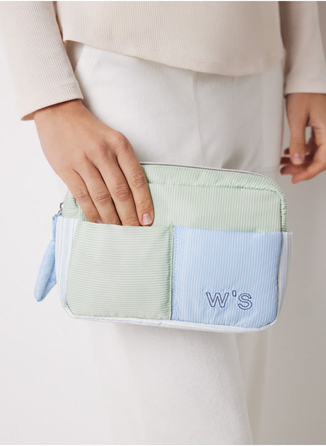 women'secret Medium Striped Print Toiletry Bag  - Image 2