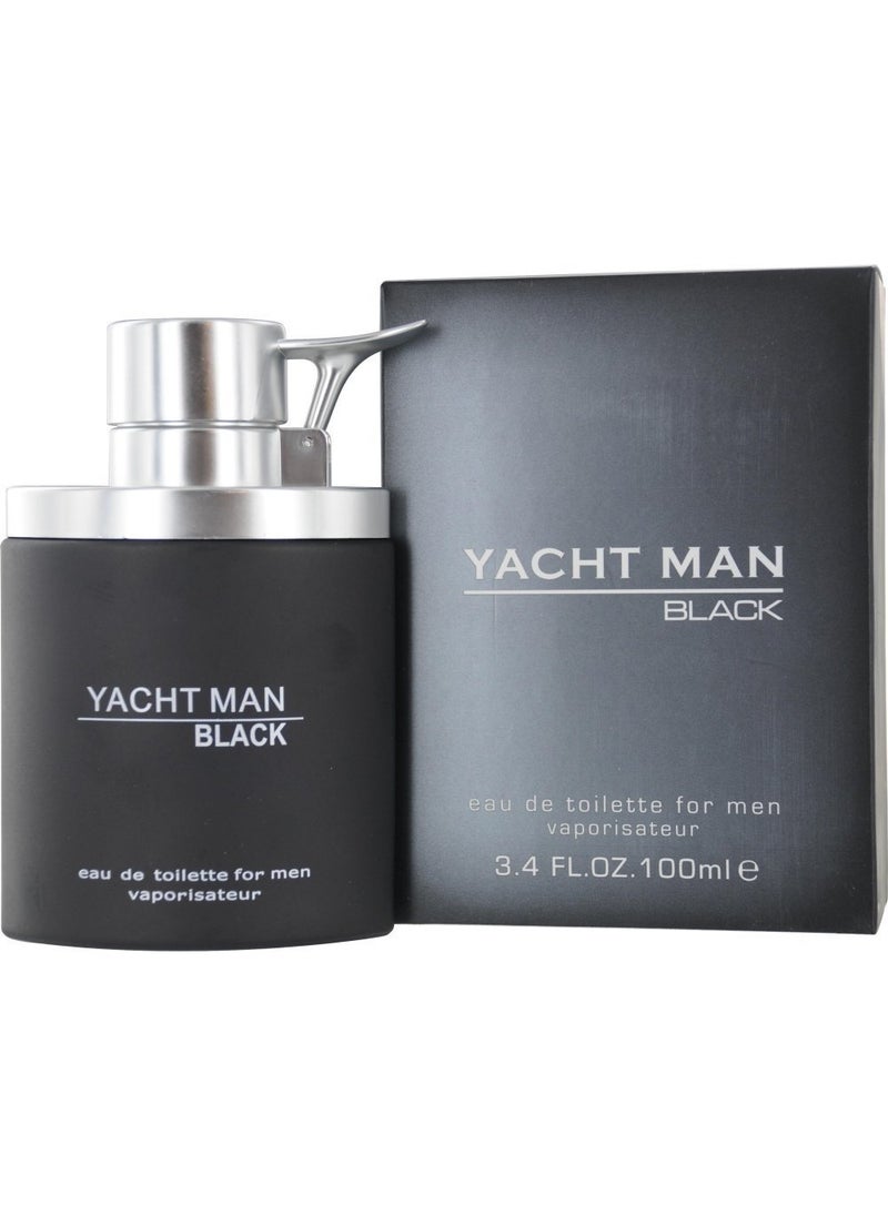 Myrurgia Myrurgia Yacht Man Black Eau de Toilette Spray for Men, 3.4 Ounce 