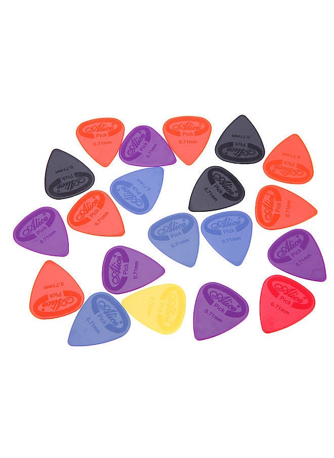 Alice - AP-G 20pcs 0.71mm Projecting Nylon Guitar Picks Plectrums - Image 1