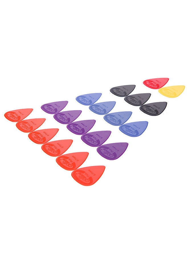 Alice - AP-G 20pcs 0.71mm Projecting Nylon Guitar Picks Plectrums - Image 1