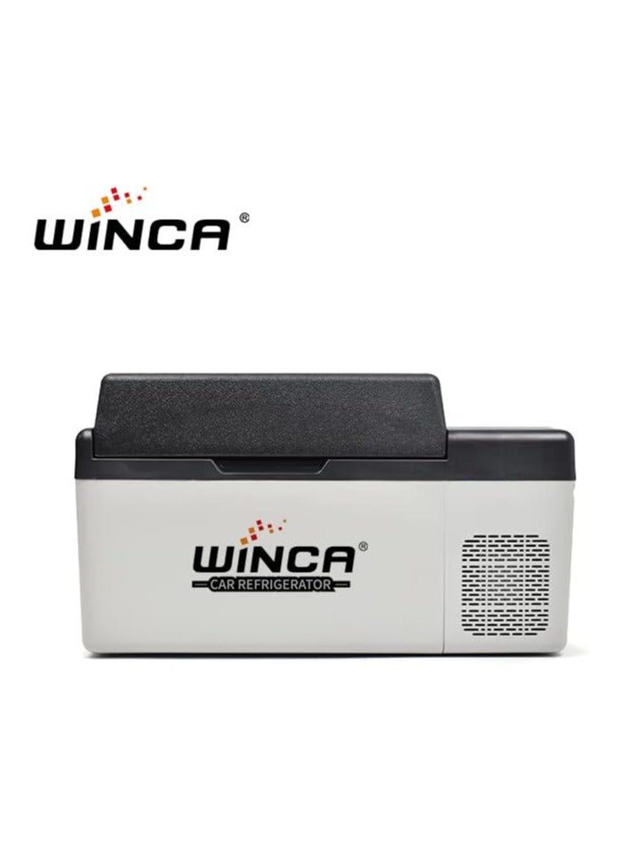 وينكا ثلاجة WINCA الصغيرة، ثلاجة سيارة سعة 20 لتر، مع ضاغط تبريد ثنائي النواة، التحكم في درجة الحرارة -28 درجة مئوية -65 درجة مئوية، استخدام مزدوج للسيارة والمنزل، مناسبة للتخييم والنزهات، والأدوية المبردة - Image 2