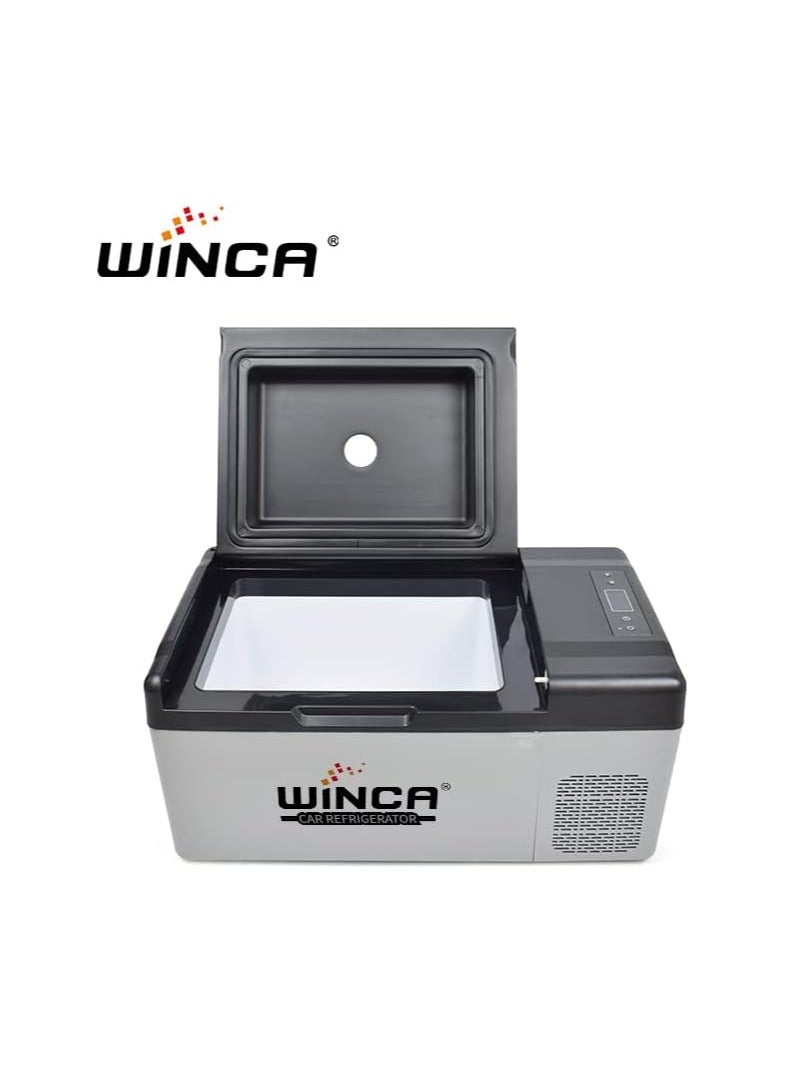 وينكا ثلاجة WINCA الصغيرة، ثلاجة سيارة سعة 20 لتر، مع ضاغط تبريد ثنائي النواة، التحكم في درجة الحرارة -28 درجة مئوية -65 درجة مئوية، استخدام مزدوج للسيارة والمنزل، مناسبة للتخييم والنزهات، والأدوية المبردة - Image 5