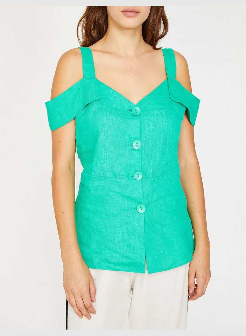 KOTON Shoulder Detail Blouse