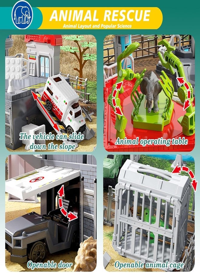 Frontoytall 51 Piece Safari Animals Toys Set, Realistic Zoo Animal Figurines Playset with Play Map, Plastic Jungle Toy for Toddlers 3+ Years Old, Ideal Gift for Boys and Girls - Image 5