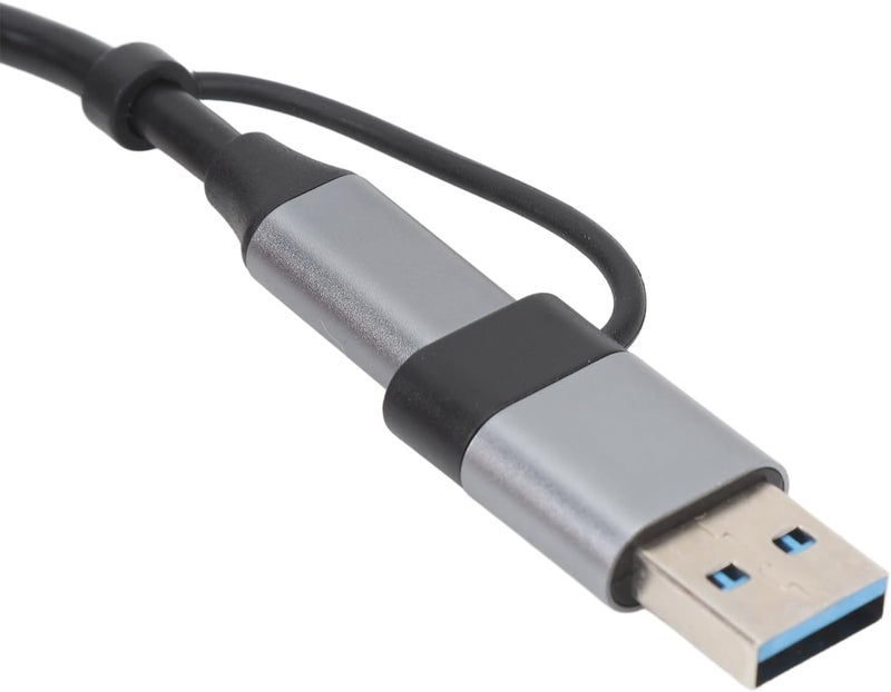 USB Type C Hub with Aluminum Alloy Body, 1 USB3.0, 4 USB2.0, 2 Type C Ports - Fast Data Transfer, Stable Connection, Portable for Laptop Tablet Phone - Image 5