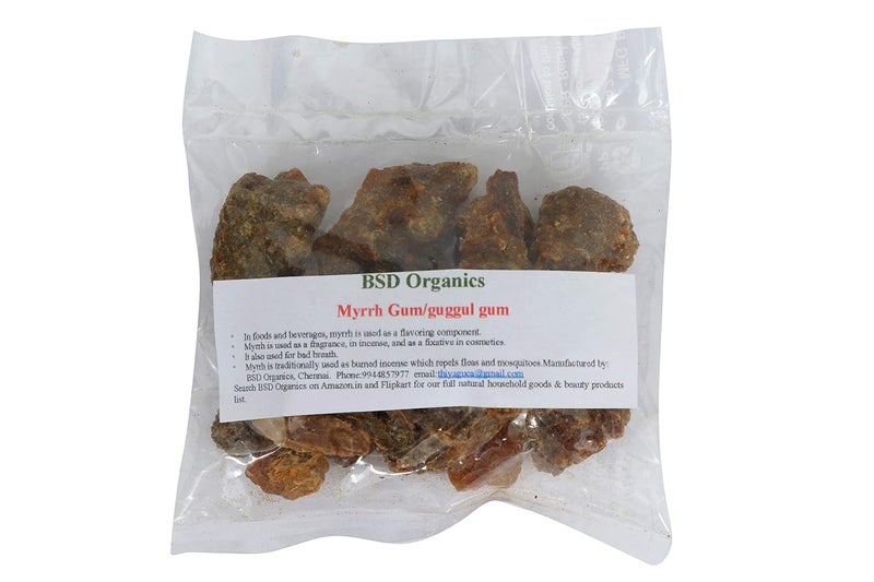 BSD Organics Myrrh Gumguggul gumguggal resin for Oral care food flavoring Insect repellent 400 grams