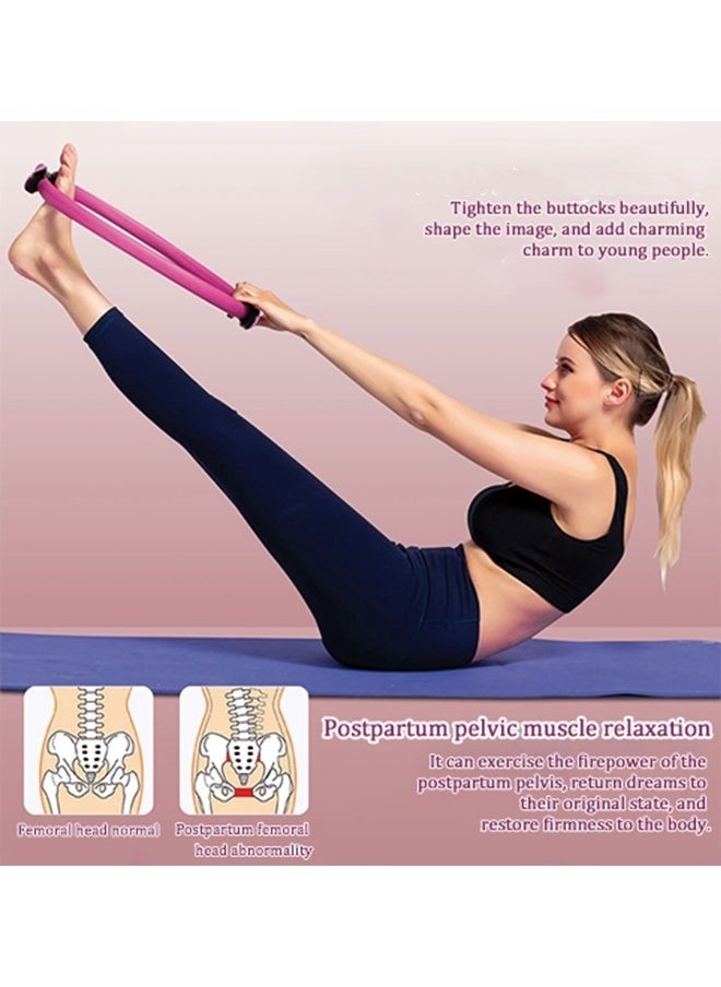 Circle Yoga Ring, Pilates Fitness Circle Ring 39.5X39.5cm, Purple