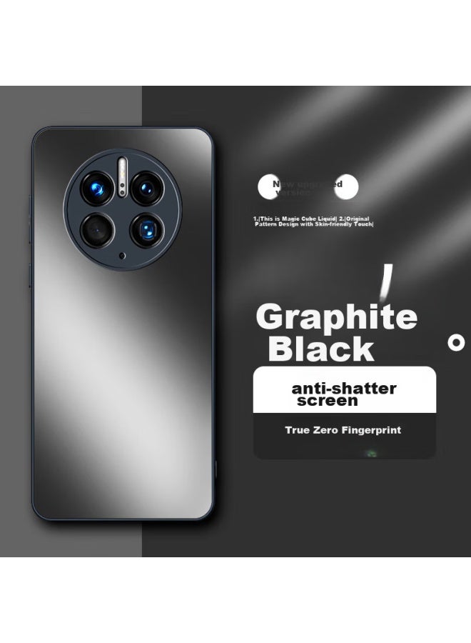 Hotfire غطاء هاتف Hotfire لهواوي ميت 50 برو، غطاء حماية لهواوي ميت 50 برو، غطاء كامل التغطية رقيق للغاية مقاوم للصدمات ومضاد لبصمات الأصابع - أسود جرافيت - Image 1