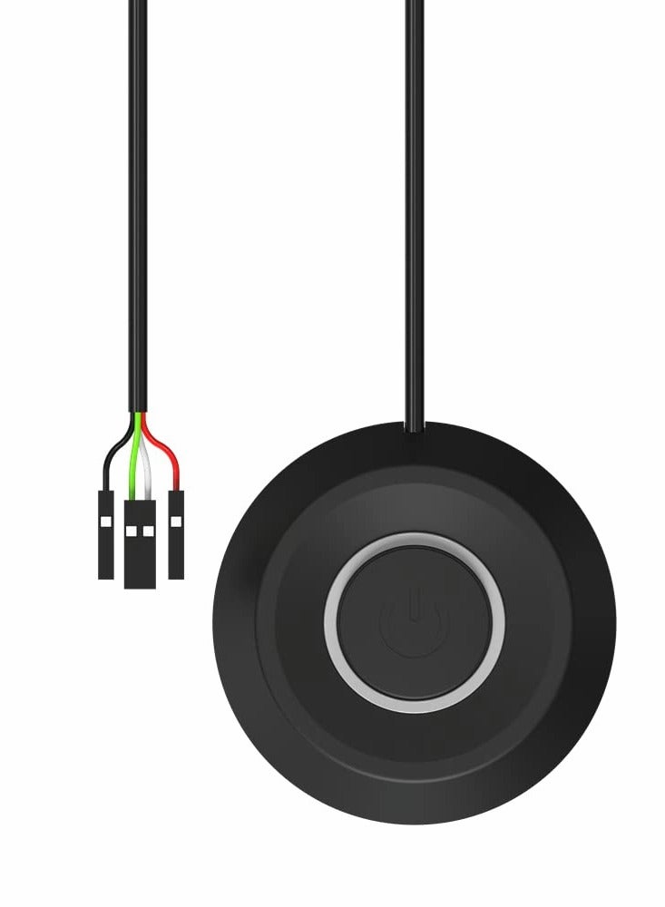 Barakah PC Computer Case Power Switch On Off HDD Push Computer Host Button Supply Supplies with 2m Cables - Image 2