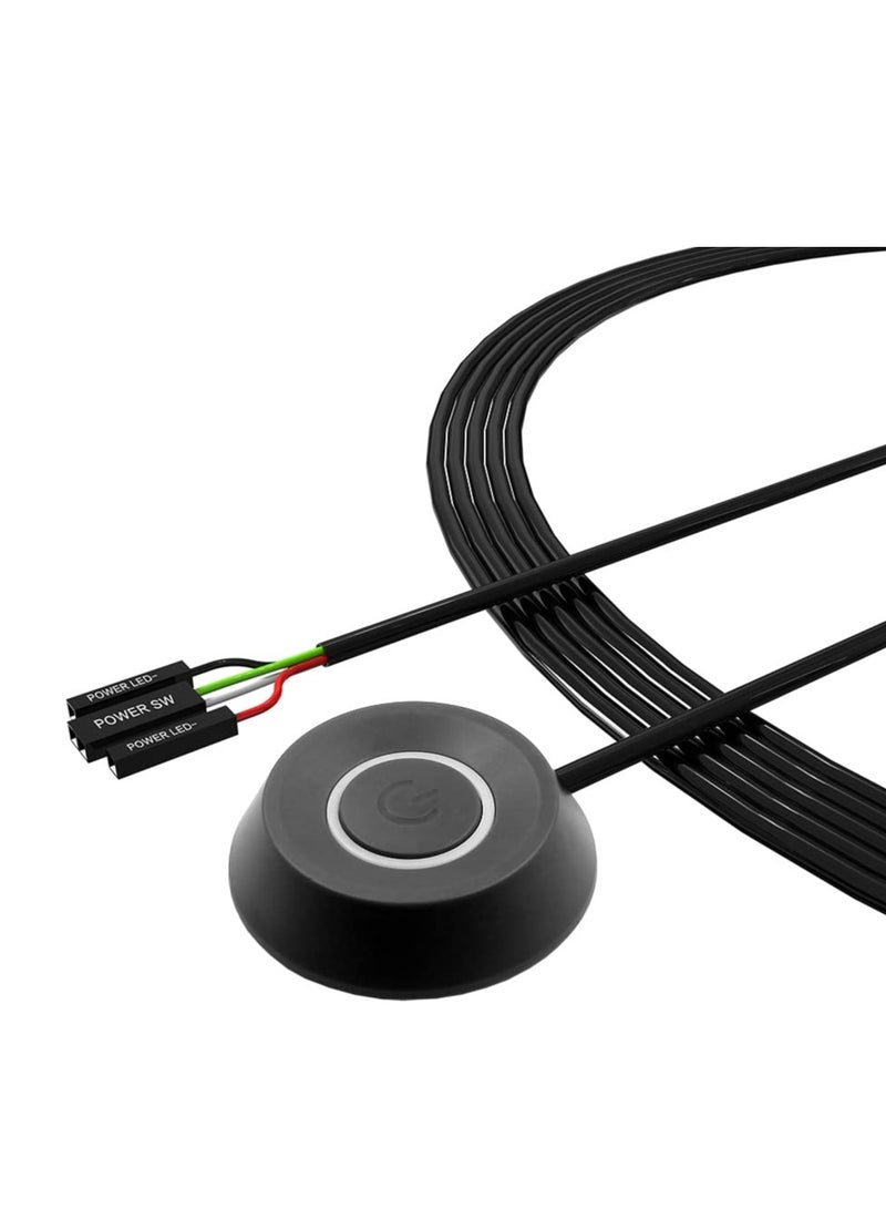 Barakah PC Computer Case Power Switch On Off HDD Push Computer Host Button Supply Supplies with 2m Cables - Image 1