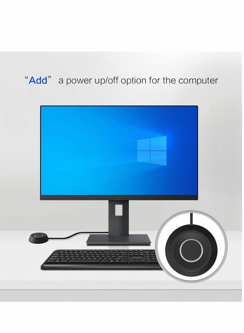 Barakah PC Computer Case Power Switch On Off HDD Push Computer Host Button Supply Supplies with 2m Cables - Image 3