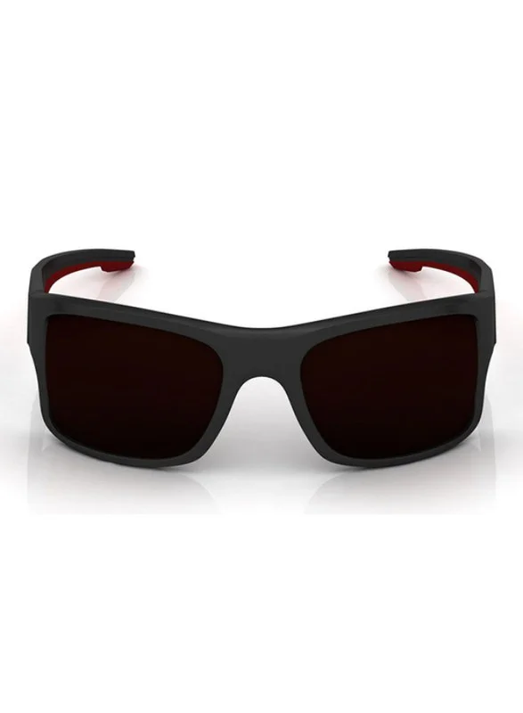 fastrack Black Wraparound Men Sunglasses (P314BR3|60)